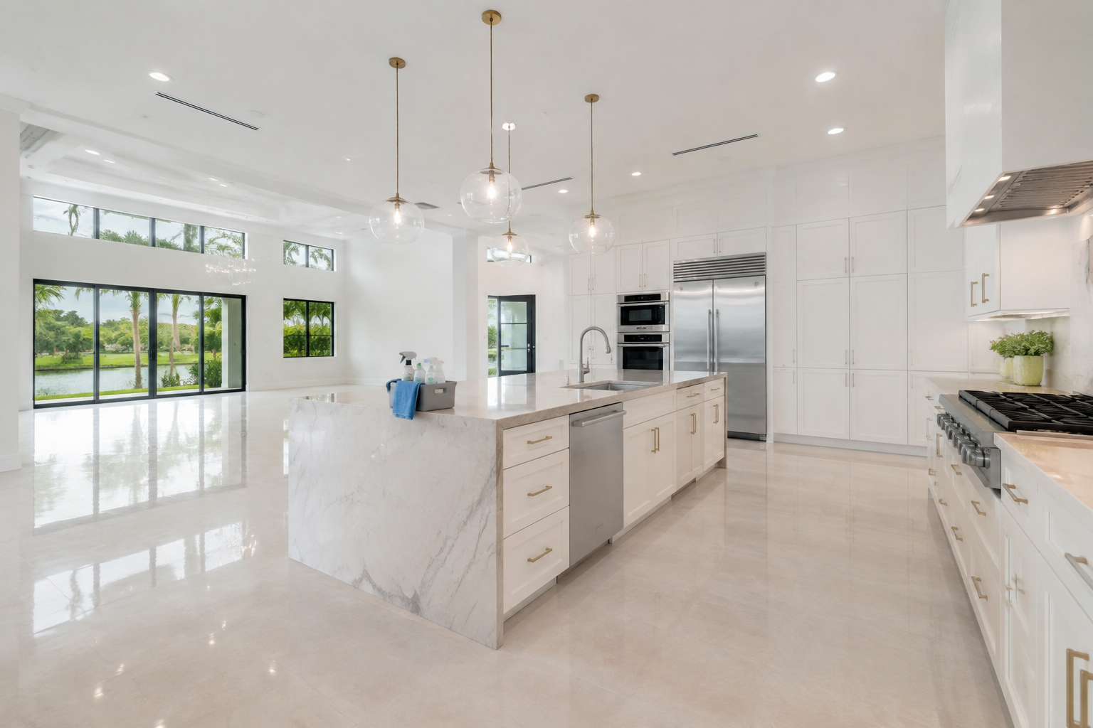 Post-construction cleaning service